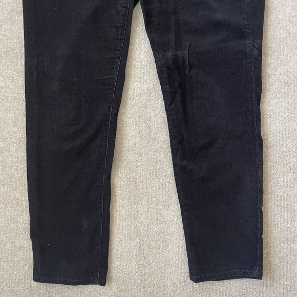 Talbots Pants Womens 12 Black Corduroy Signature Stretch Casual Office Fall - Picture 3 of 12